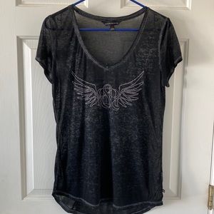 WOMENS EMBELLISHED TOP BY ROCK & REPUBLIC SIZE SMALL